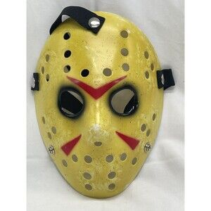 Friday The 13th Jason Voorhees Casaclausi Horror Hockey Yellow Mask 9”